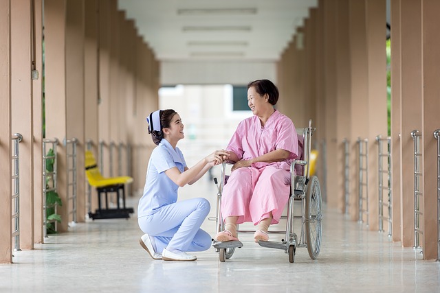 medical women in wheelchair