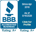 BBB Accredited Business, Rating A+
